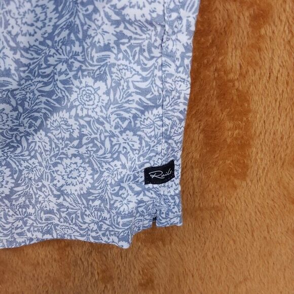 RAILS Mens Swimwear XL Blue Pull On Swim Trunks Drawstring KIAN Coastal Teal - Picture 7 of 12